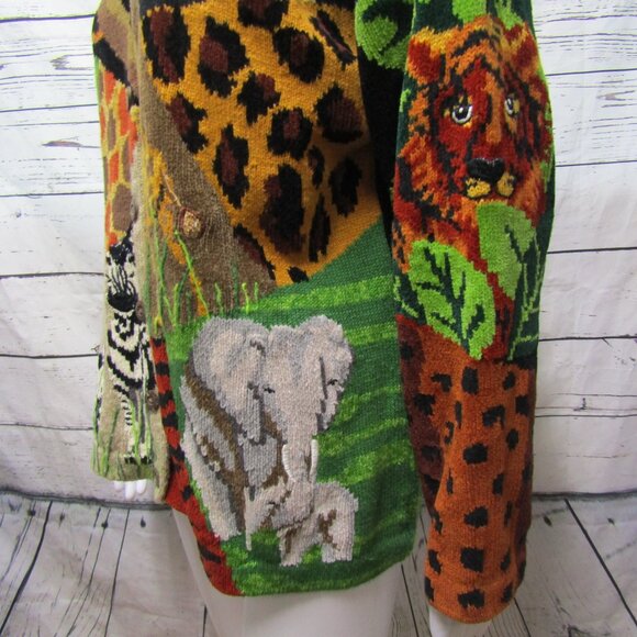 Design Options by Philip & Jane Gordon Jungle Cardigan Sweater - Picture 3 of 11